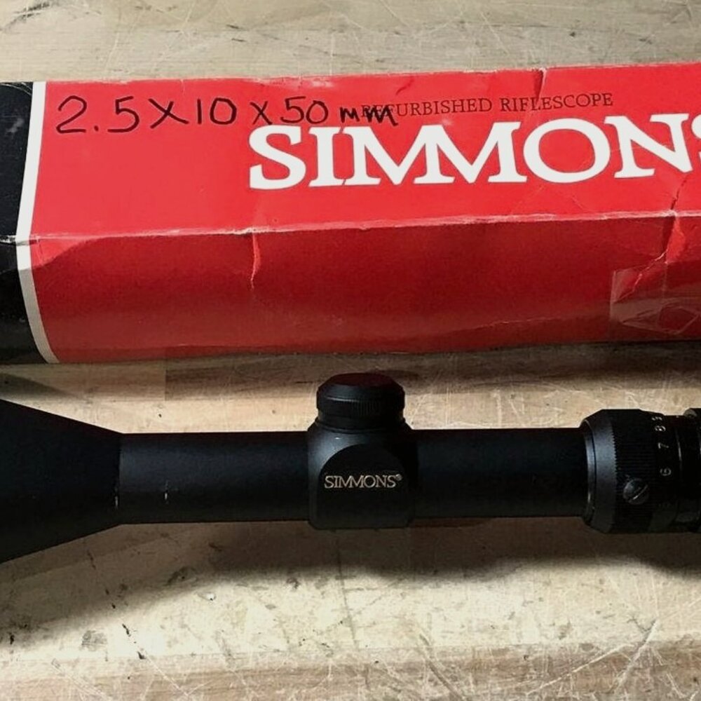 Simmons Pro 50 2.5-10x50 Wide Angle Rifle Scope Fully Coated Optics - Black